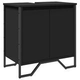 Bathroom Sink Cabinet Black 60x35x60 cm Engineered Wood 848654