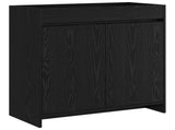 Bathroom Under Sink Cabinet Black Oak 78.5 x 37.5 x 81 cm 890785