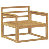 Outdoor Middle Sofa Solid Acacia Wood White 3438998