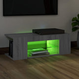 ZNTS TV Cabinet with LED Lights Grey Sonoma 90x39x30 cm 822666