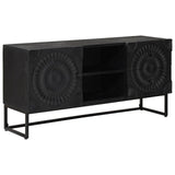TV Cabinet with Drawer with Shelf Black 105 x 30 x 54 cm 42020085