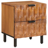 Bedside Cabinet Brown 40 x 33 x 46 cm Solid Mango Wood 4017898