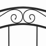 Bed Frame without Mattress Black Metal 120x200 cm 324994