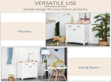 Modern Kitchen Cupboard, Wooden Storage Cabinet, Tableware Organizer with 2 Drawers for Living & T3398P547978
