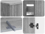 2 Piece Bathroom Cabinet Set ARNHEM Grey Sonoma Engineered Wood 3418014