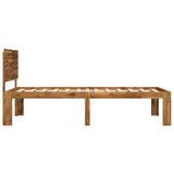 Single Bed Frame with Headboard ROSTOCK Natural 90 x 190 cm 903399