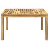 Coffee Table White 80 x 80.5 x 45 cm Solid Acacia Wood 901704
