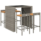 Garden Bar Set Grey, Black 3187685