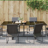 Outdoor Rug Chevron ARAKIL Black and Grey 500 x 250 cm 42003457