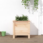 ZNTS Garden Planter 40x40x39 cm Solid Wood Pine 825247