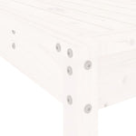9 Piece Garden Bar Set White Solid Wood Pine 3157788