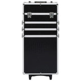 Make-up Trolley Aluminium Black with Crocodile Pattern 91817