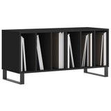 Record Cabinet Black Engineered wood, iron 100x38x48 cm 831757