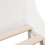 Bed Frame without Mattress White 120x190 cm Small Double Solid Wood Pine 3306439
