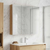Bathroom Mirror Cabinet Artisian Oak 73.5 x 15.5 x 70 cm 889262