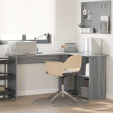 Desk with Shelf Grey Sonoma 142 x 102 x 73 cm Engineered Wood 869295