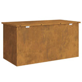 Outdoor Storage Box Rusty 100 x 50.5 x 50 cm Steel 874566