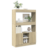 Highboard Sonoma Oak 92x33x140 cm Engineered Wood 3309611