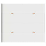 Storage Bed Frame White 200 x 200 cm Engineered wood 3335261