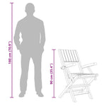 Folding Garden Chairs 4 pcs 55x61x90 cm Solid Wood Teak 3155061