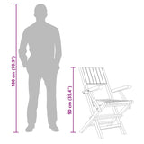 Folding Garden Chairs 4 pcs 55x61x90 cm Solid Wood Teak 3155061