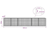 Gabion with 3.5 mm Wire and 5x5 cm Mesh 600x50x150 cm 3462366