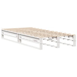 Bed Frame without Mattress White 90x200 cm Solid Wood Pine 850834