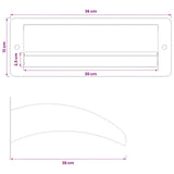 Pool Waterfall with LED Stainless Steel 304 30 x 9 x 26 cm 42040587