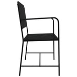 Garden Bench Black 104 x 54 x 93cm Steel 42008117