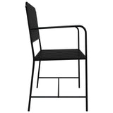 Garden Bench Black 104 x 54 x 93cm Steel 42008117