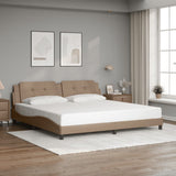 Bed Frame without Mattress "Zadar" Cappuccino 200x200 cm Faux Leather 3208209