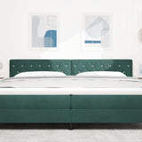 Headboard with Headboard Dark Green 200 cm Faux Leather 42007108