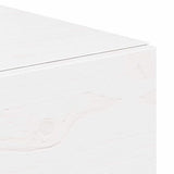 Bedside Table White 42 x 32.5 x 40 cm Solid pine wood 873495