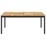 Garden Dinner Table White and Black 147 x 88.5 x 75 cm 901766