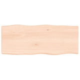 Table Top 100x40x cm Untreated Solid Wood Live Edge 363883