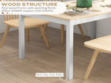 Four-Seater Farmhouse-Style Wooden Table T3398P344467