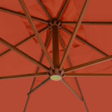 Cantilever Garden Parasol Terracotta 44494