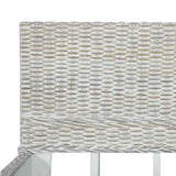 Bed Frame without Mattress Grey Natural Rattan 180x200 cm Super King 283093