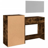 3 Piece Dressing Table Set Smoked Oak Engineered Wood 3276522