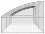 Chicken Cage 3 pcs Silver 600 x 200 x 200 cm Steel and PE 3381110