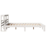 Bed Frame with Headboard without Mattress White 140x190 cm 3306040