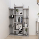 Book Cabinet Concrete Grey 86x25.5x140 cm Engineered Wood 808904
