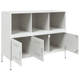 ZNTS Sideboard White 100.5x39x79 cm Steel 843095