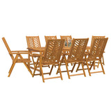 Garden Dining Set 9 pcs Brown Solid Acacia Wood 3154126