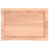Bathroom Countertop Light Brown 60x40x cm Treated Solid Wood 3156105