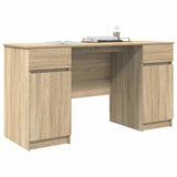 Desk with Drawer Sonoma oak 140 x 49 x 76 cm Engineered wood 3328509
