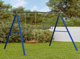 Outdoor Swing Set with Swing and Trapeze 3283586