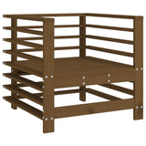 Garden Chairs 2 pcs Honey Brown Solid Wood Pine 825628