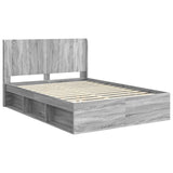 Bed Frame with Storage and Headboard 3 pcs Engineered Wood 3413858