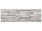 Wall Panels 10 pcs 100 x 25 cm Light Grey EPS Foam 42046108